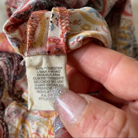 RAGA Anthropologie Boho colorful halter neck long open back Maci dress S - Picture 7 of 8